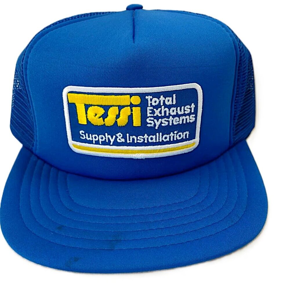 Vintage Trucker Hat Mesh Snapback Cap Tessi Total Exhaust Systems